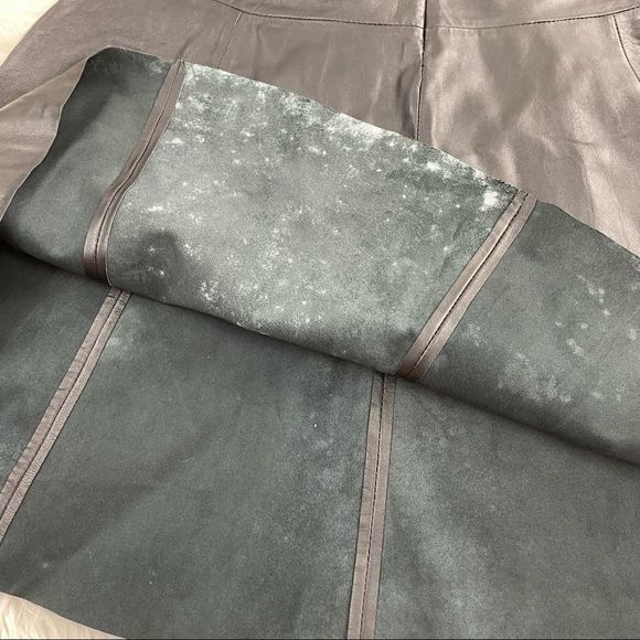 Vince Lamb Leather A-Line Skirt - Picture 7 of 7